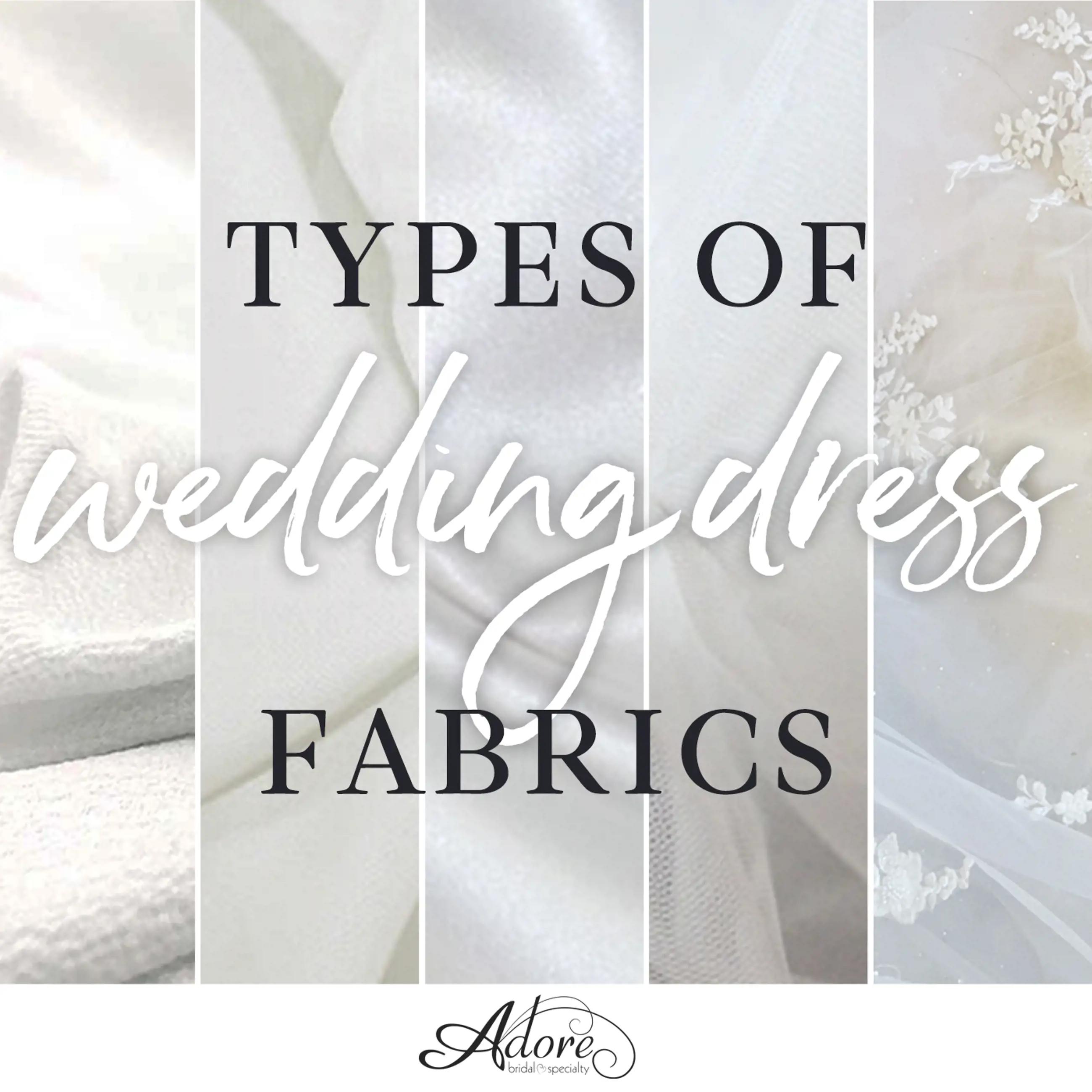 Types of Wedding Dress Fabric. Mobile Image