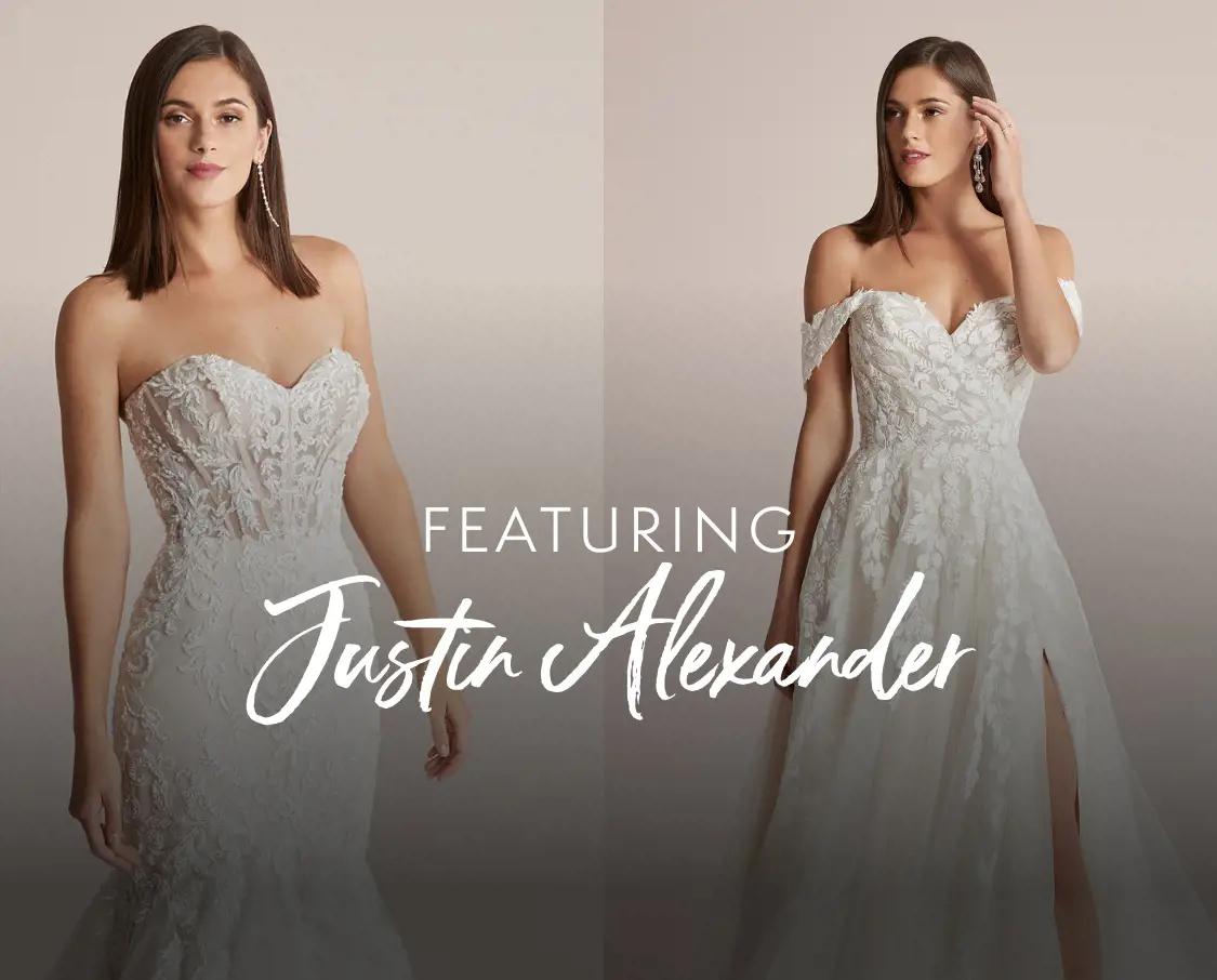 Bride in Justin Alexander Bridal Gown
