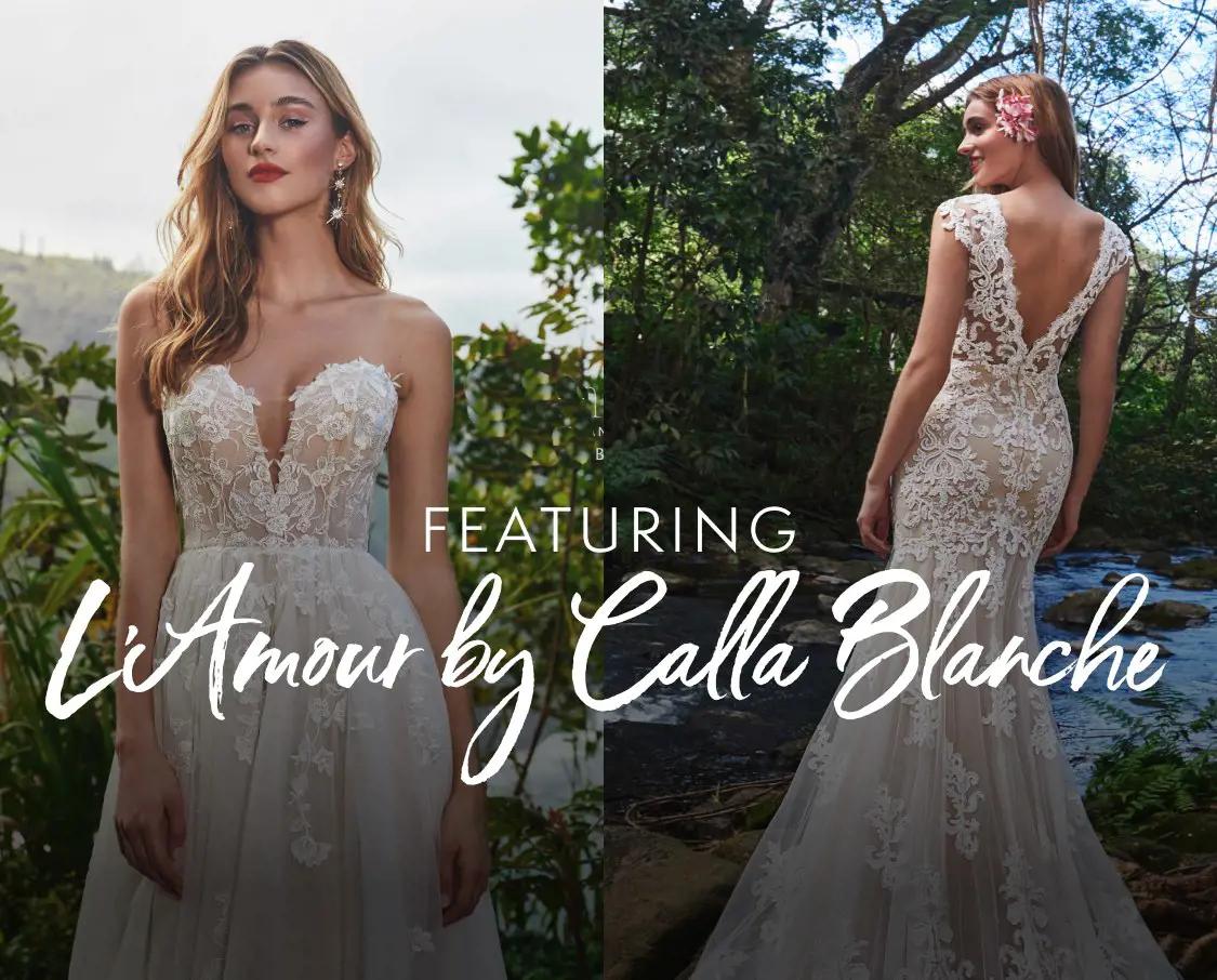 Bride in L'Amour by Calla Blanche Bridal Gown